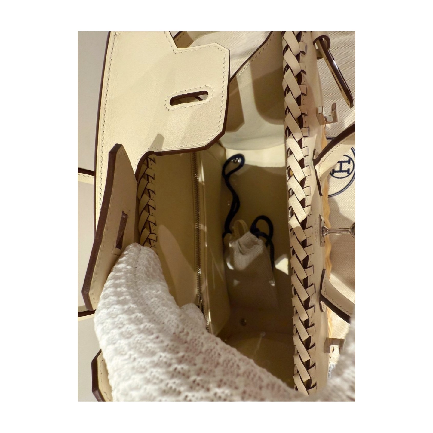 Hermès Birkin 25 Picnic Nata — view 9