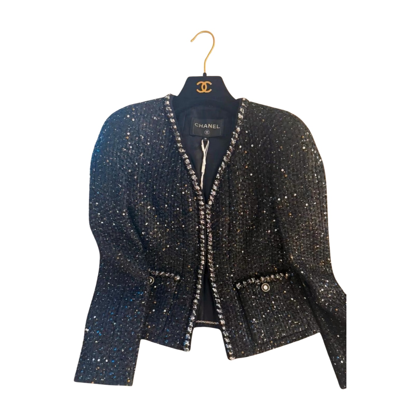 Chanel Jacket Glittered Tweed