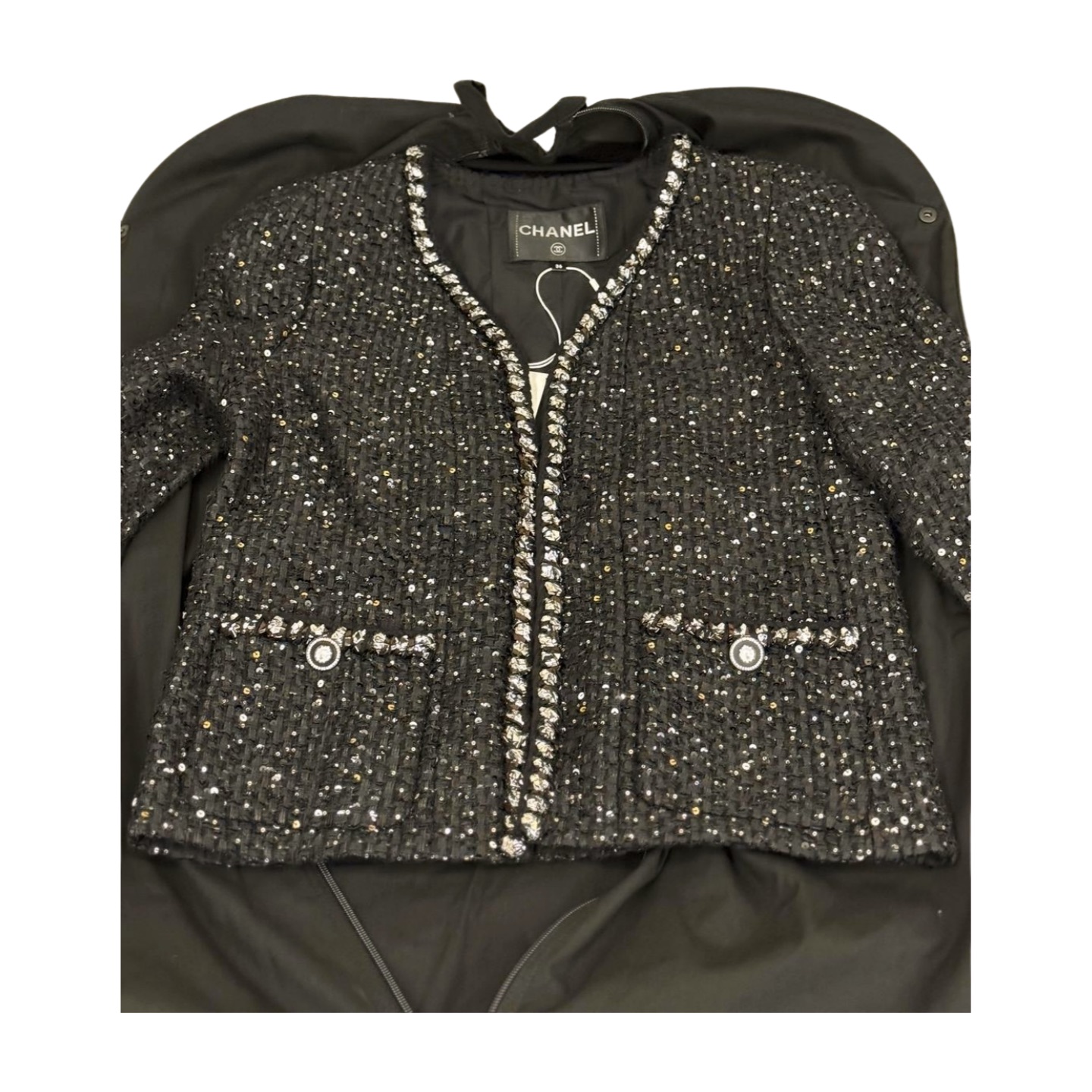 Chanel Jacket Glittered Tweed — view 12