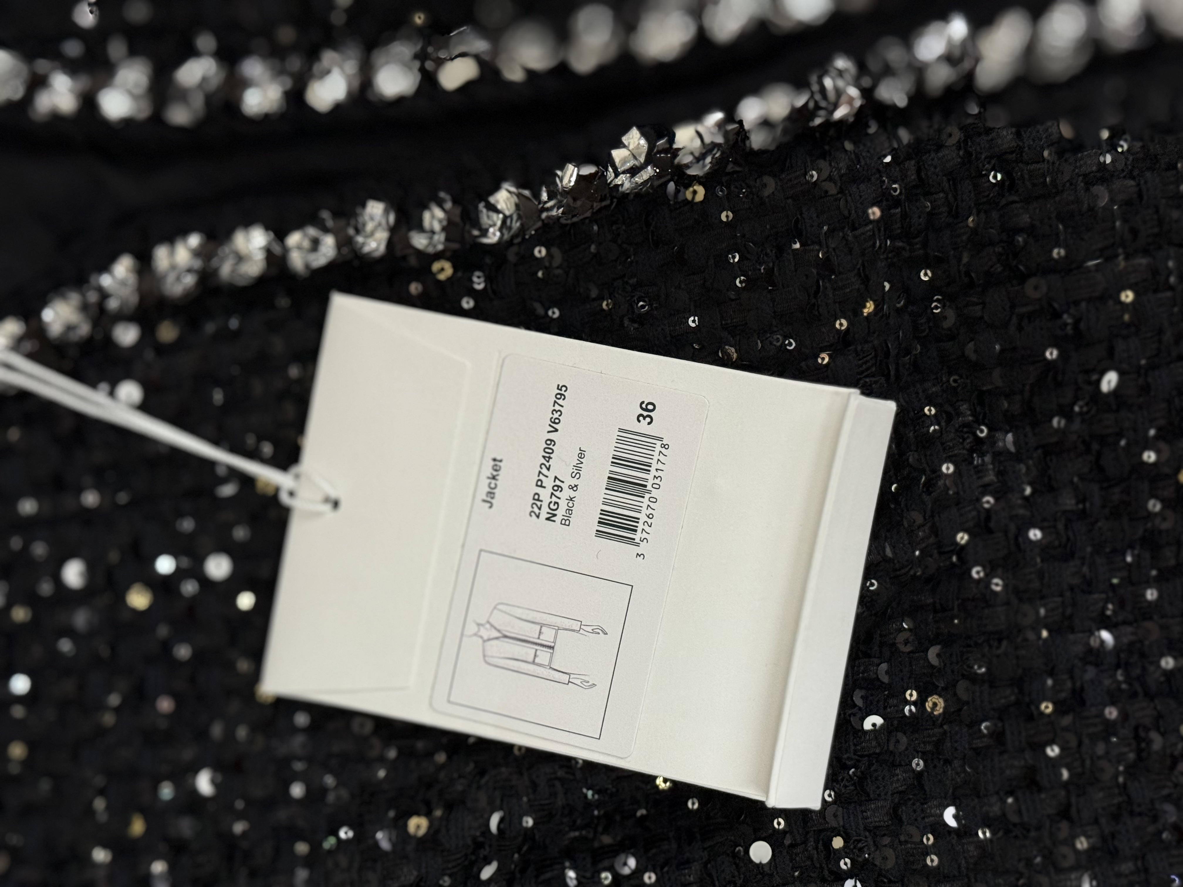 Chanel Jacket Glittered Tweed — view 4