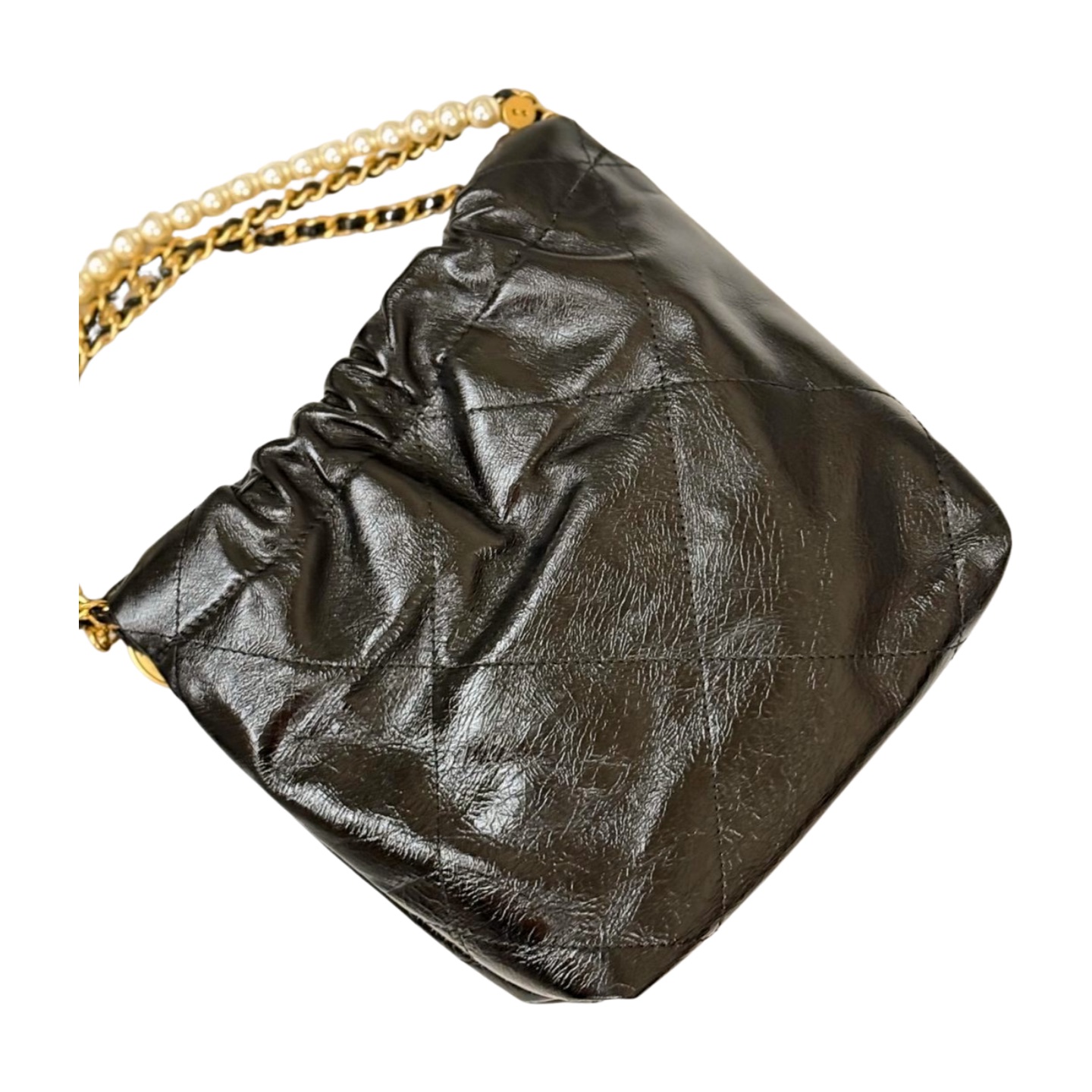 Chanel Mini 22 Hobo Bag with Pearl Strap — view 7